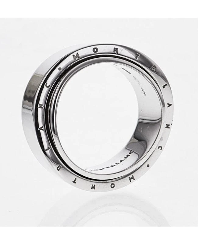 MontBlanc Montblanc Profile Sterling Silver Rotating Women's Ring 36186-SD 2
