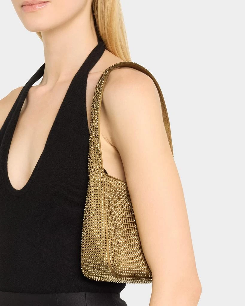 Yves Saint Laurent Le 5 A 7 YSL Hobo Bag in Rhinestone Satin 2