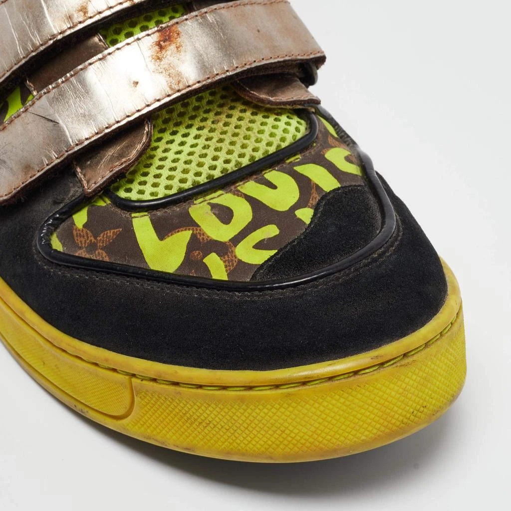 Louis Vuitton Louis Vuitton Multicolor Suede and Leather Graffiti Metallic-Trim Sneakers Size 42.5 8