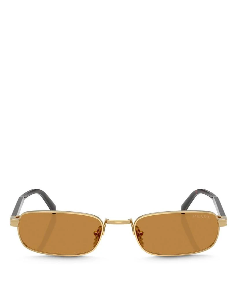 Prada Iconic Plaque Rectangle Sunglasses, 54mm 5