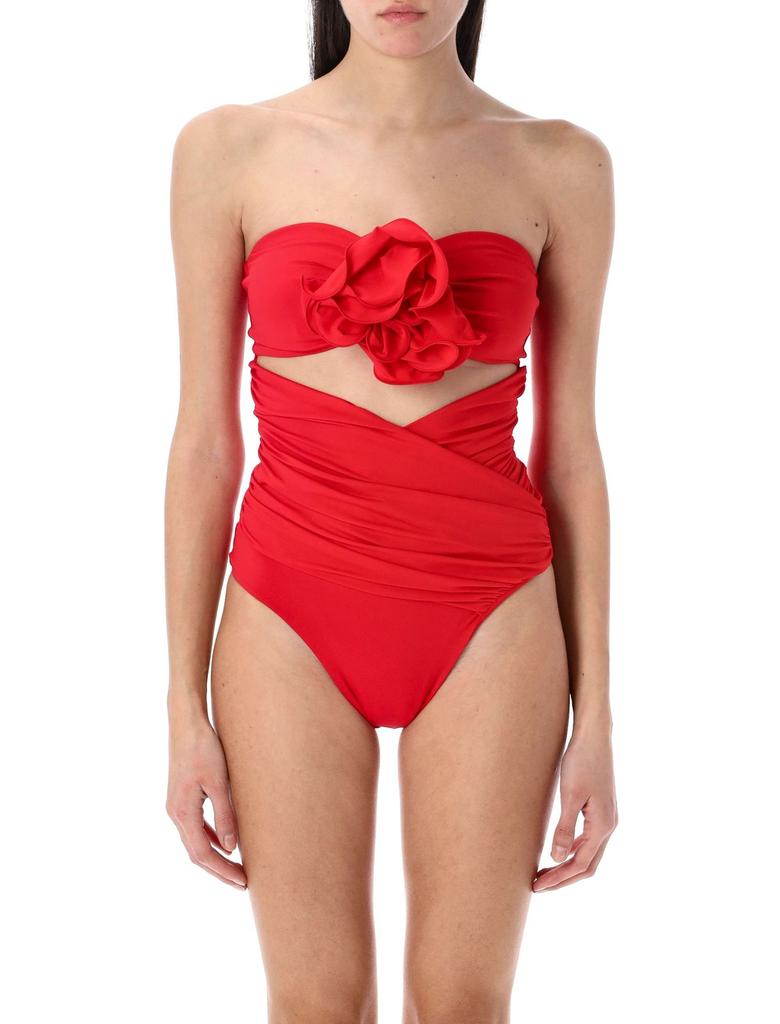 Magda Butrym Magda Butrym Flower Patch Strapless Swimsuit