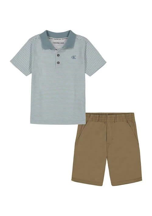 Calvin Klein Klein Boys 4 7 Polo Set 1