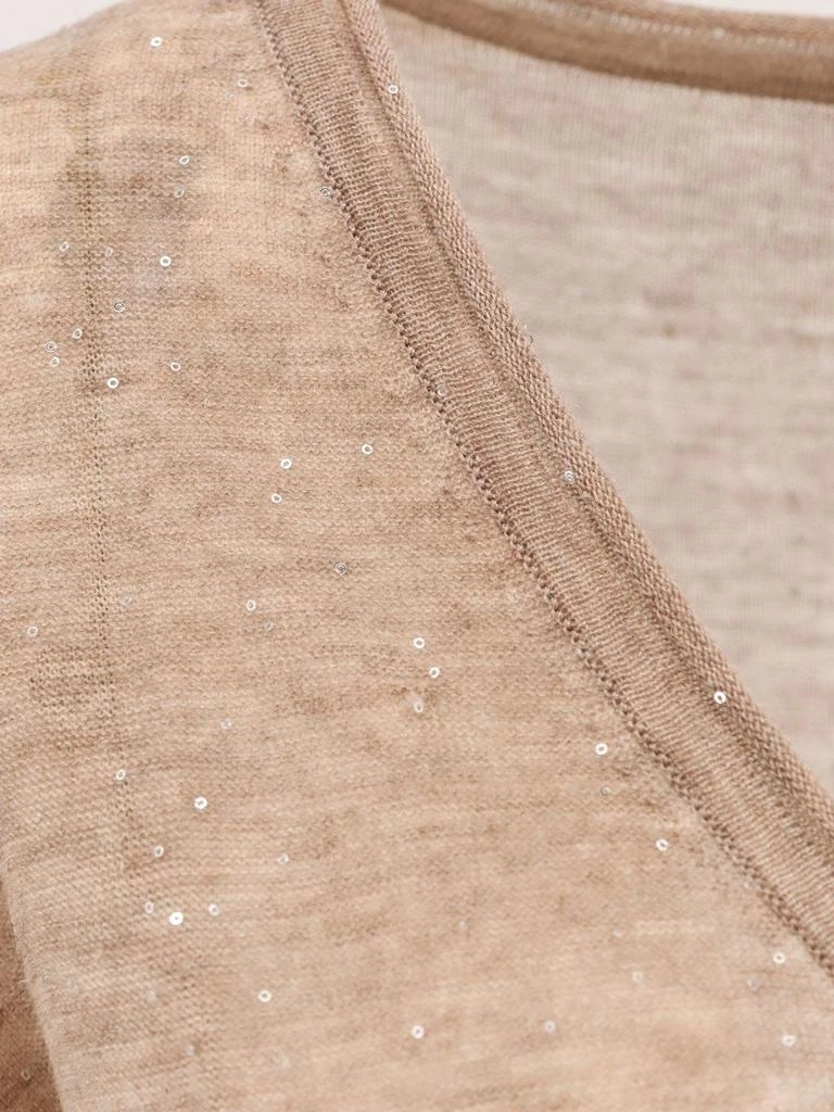 PINKO Salomone wool sweater with micro sequins 3