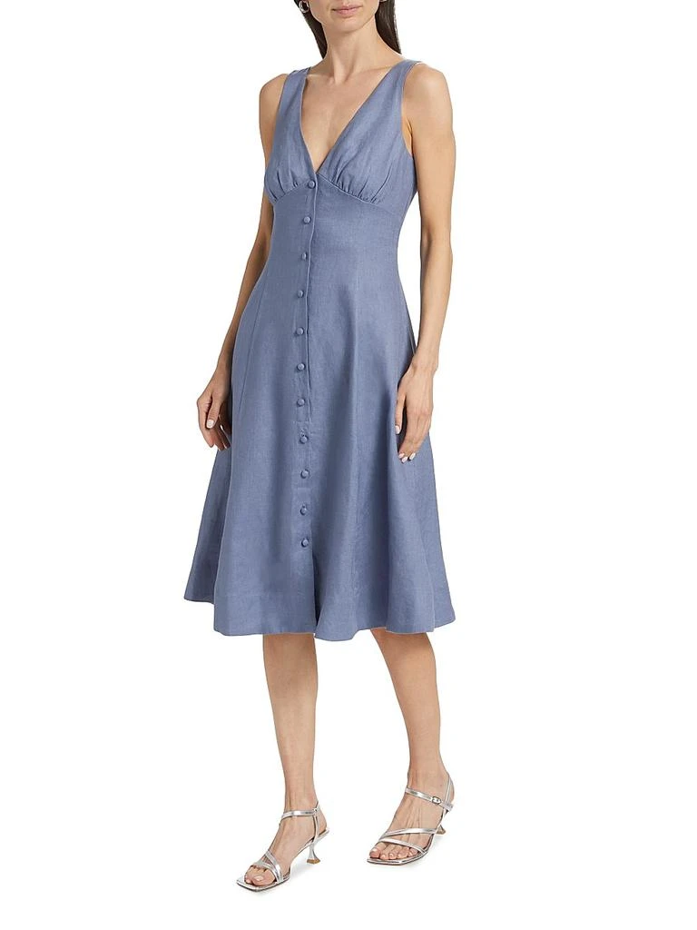 Reformation Sebastien Linen Midi-Dress 2