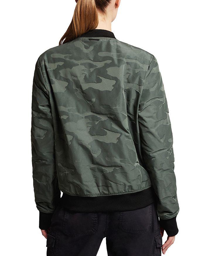 Blanc Noir Reversible Camo Print Bomber Jacket