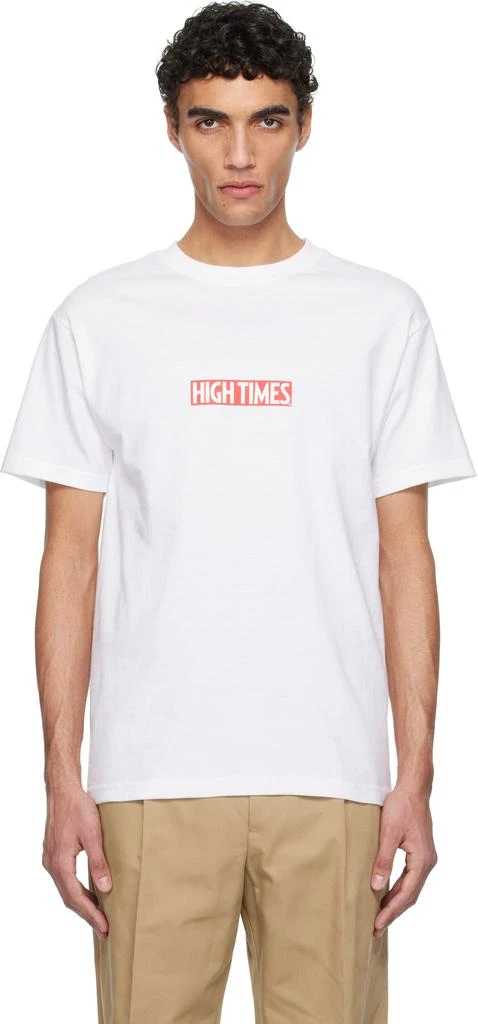 Wacko Maria White High Times Edition Crew Neck T-Shirt 1