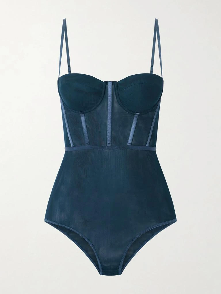 Zimmermann Rebellion Mesh Corset Bodysuit