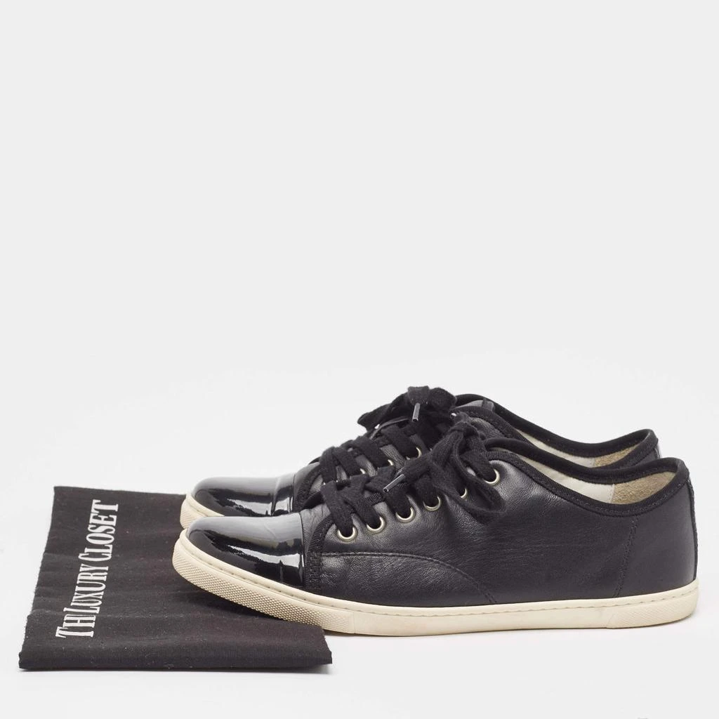 Lanvin Lanvin Black Patent and Leather Low Top Sneakers Size 40 9