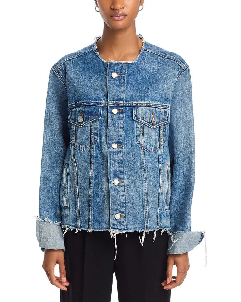 Re/Done Cutoff Denim Trucker Jacket 7