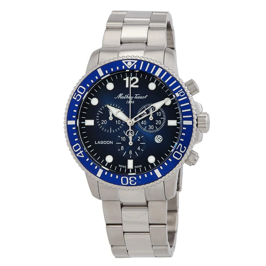 Mathey-Tissot Lagoon Chronograph Quartz Blue Dial Men's Watch H123CHABU 1