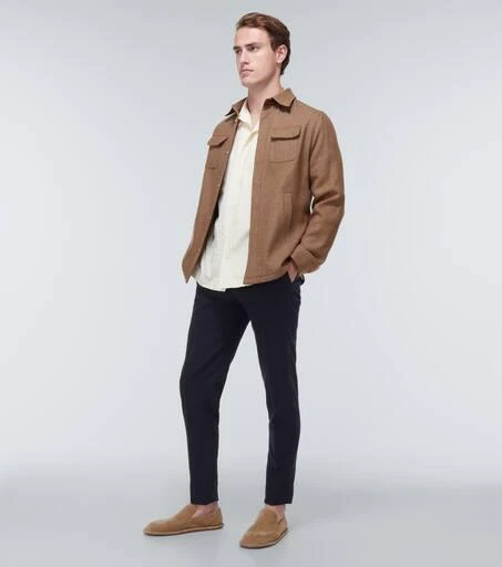 Thom Sweeney Linen, wool, and silk overshirt 2