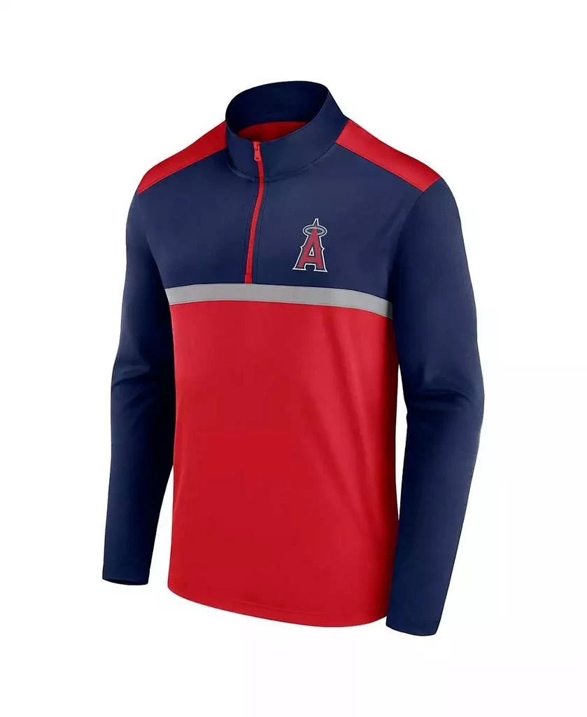 Fanatics Men's Red Los Angeles Angels Unstoppable Quarter-Zip Top 2