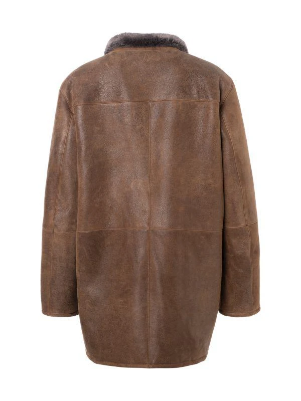 WOLFIE FURS Made For Generations™Single Breasted Shearling Coat 2