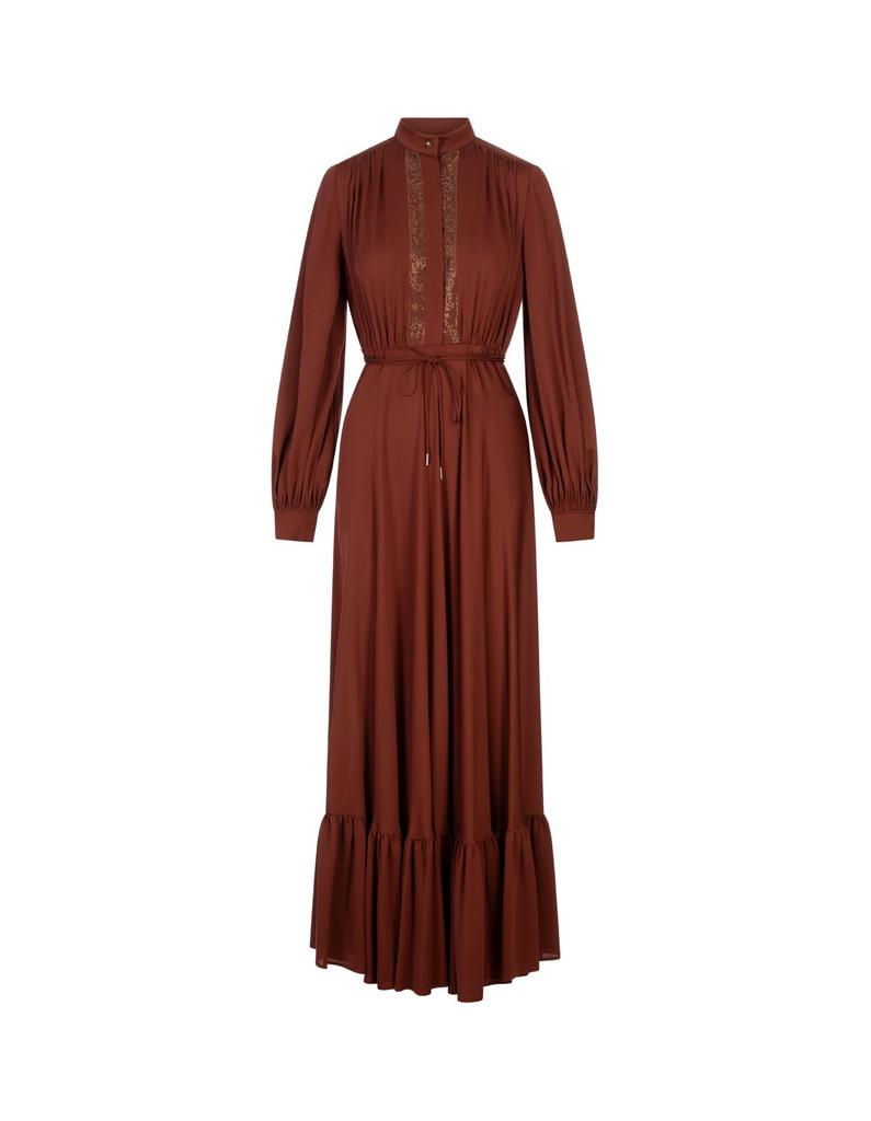 Max Mara Elegante Hiltex chiffon maxi dress - Dresses