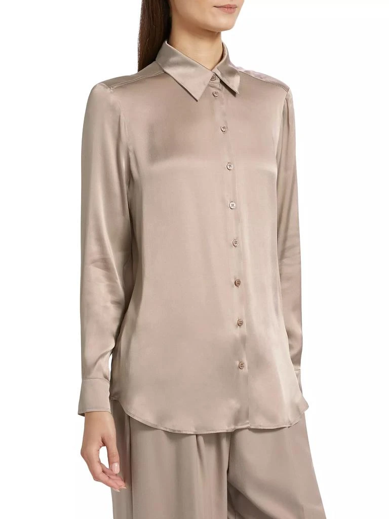 Marella Sifone Silk-Blend Satin Shirt 4