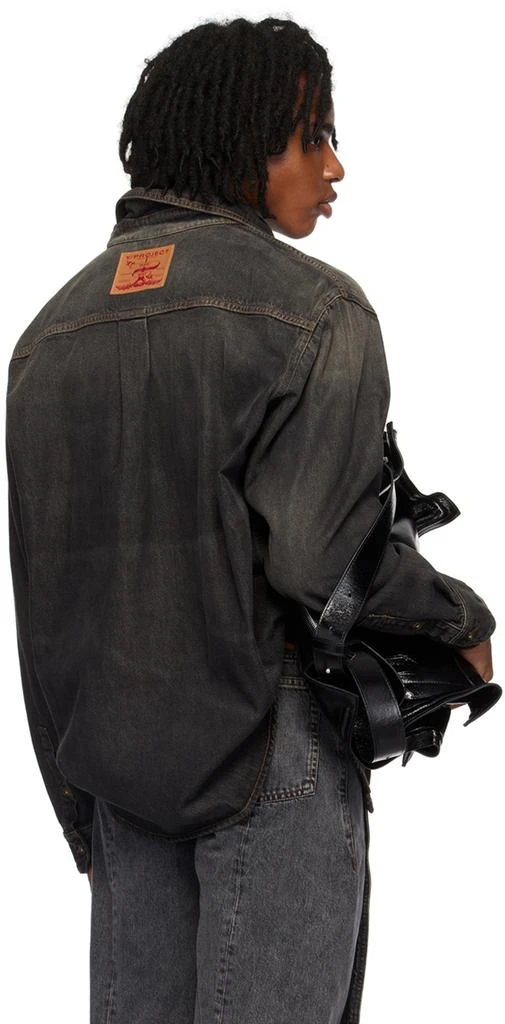 Y/Project Black Hook & Eye Denim Shirt 3