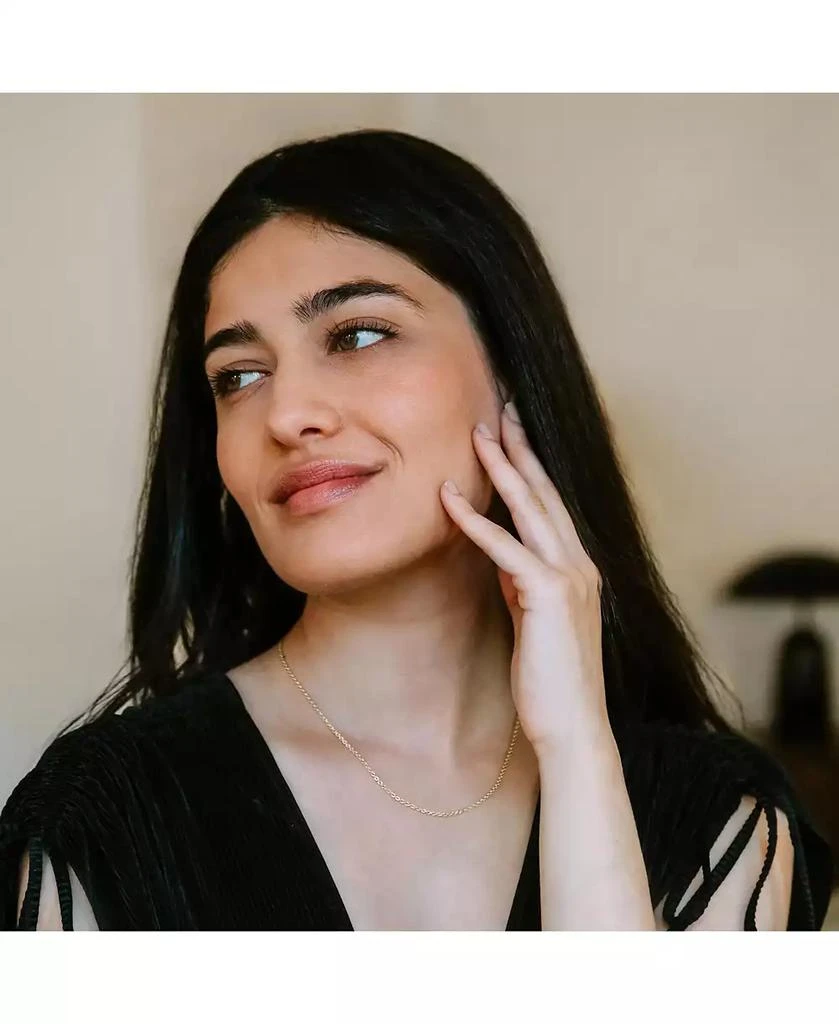 Vincero Women
s Rolo Chain Necklace in 14k Gold-Plated Sterling Silver with Extender 6