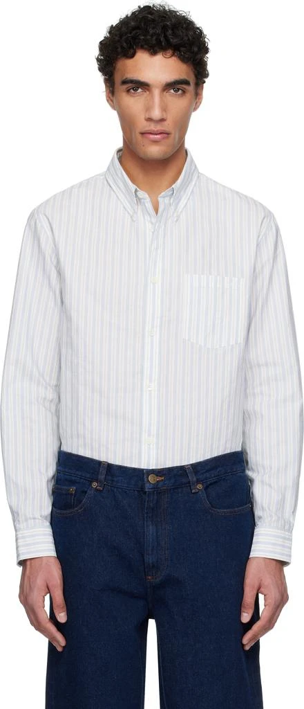 A.P.C. White Edouard Brodée Shirt 1