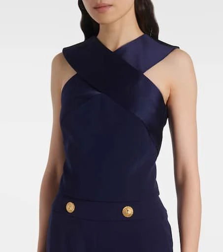 Balmain Satin crêpe top 4
