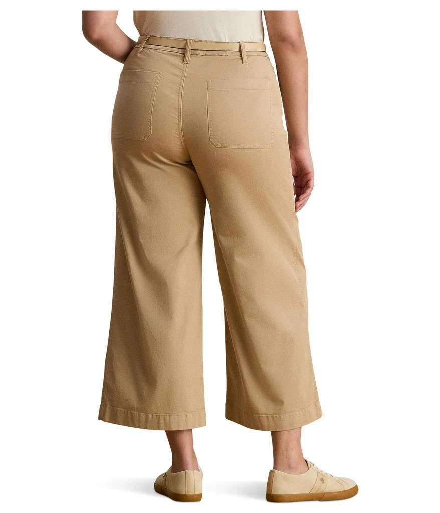 Ralph Lauren Plus Size Stretch Chino Wide-leg Cropped Pants 2