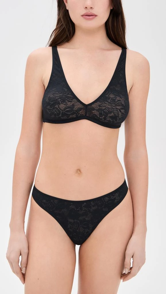 Eberjey Soft Stretch Lace Plunge Bralette 4