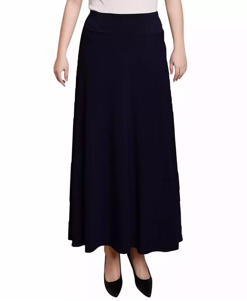 NY Collection Petite Wide Yoked Maxi Skirt