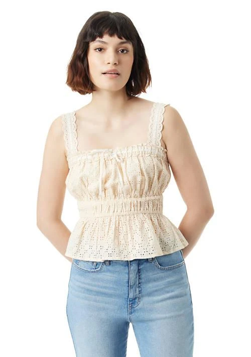 Sam Edelman Edelman Womens Doria Lace Paneled Tank Top 1