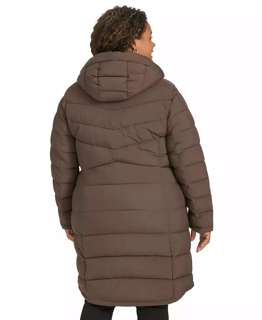 Calvin Klein Plus Size Hooded Zip-Front Puffer Coat 2