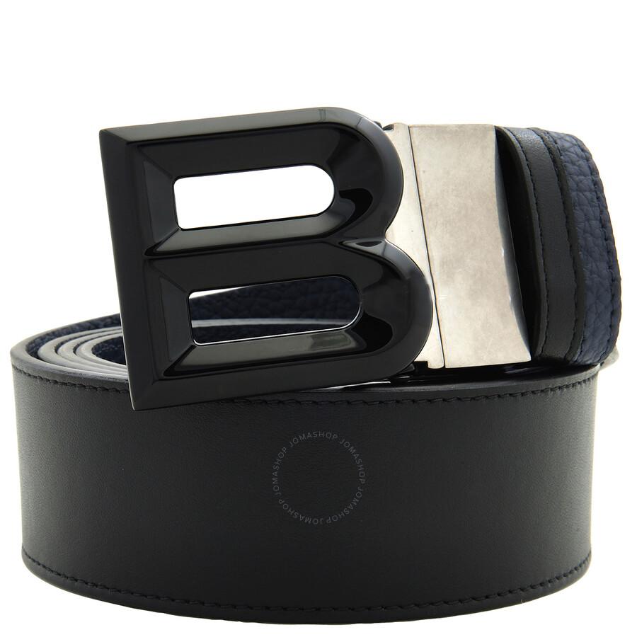 Bally B-Logo Buckle Reversible Leather Belt