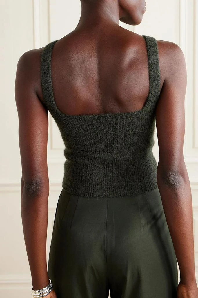 CORTANA Zakia ribbed alpaca, silk and wool-blend tank 4