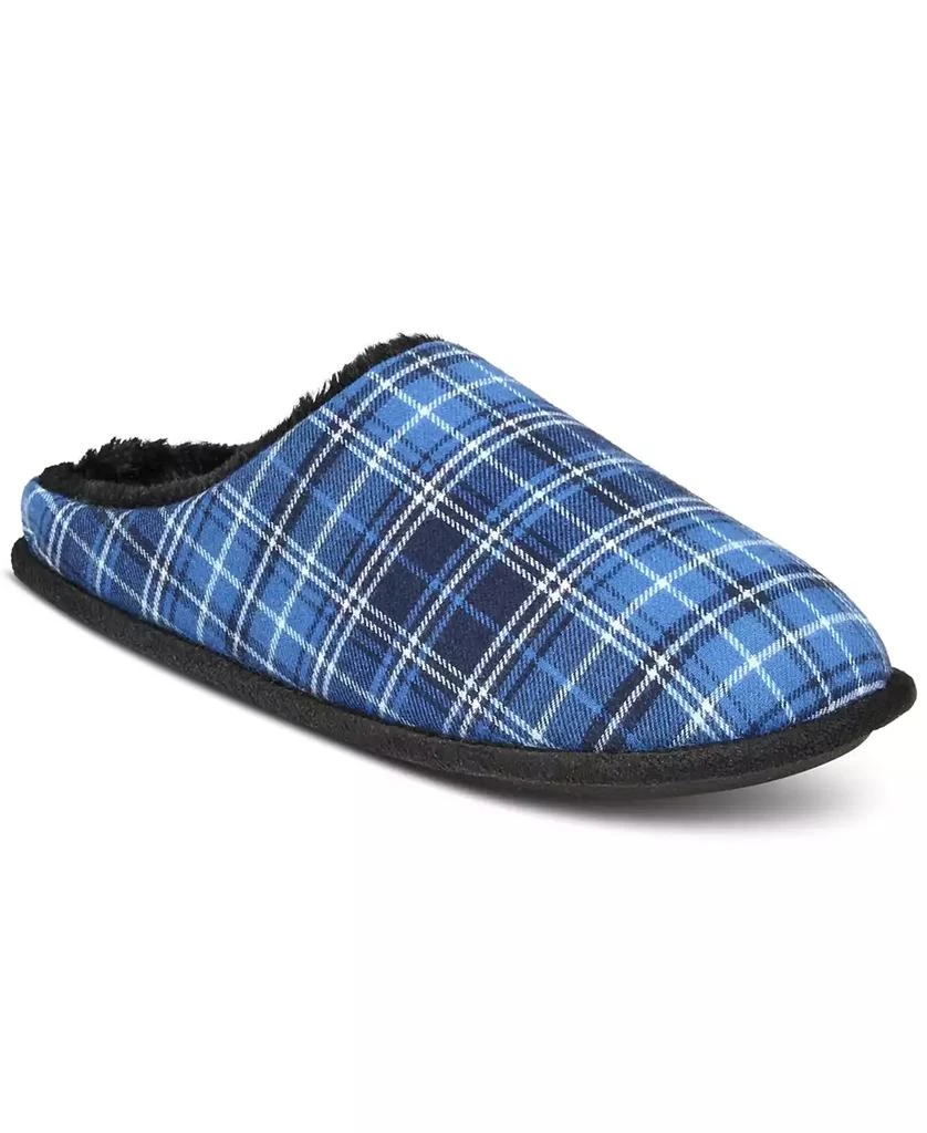 Club Room Men's Plaid Slippers, Created for Macy's 1