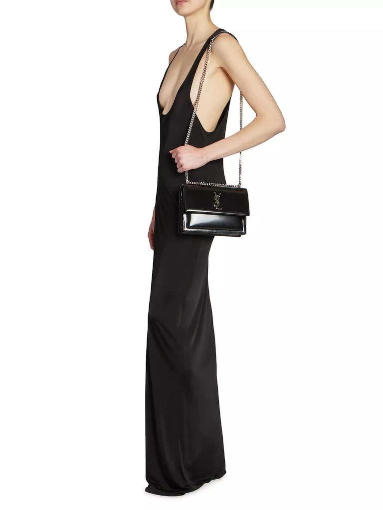 Yves Saint Laurent Sunset Medium Crossbody Bag In Shiny Leather 2