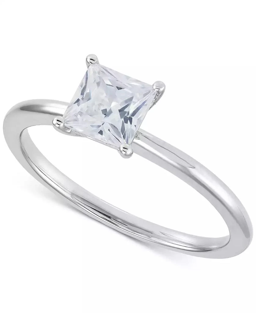 Grown With Love IGI Certified Lab Grown Diamond Princess-Cut Solitaire Engagement Ring (1 ct. t.w.) in 14k White Gold 1
