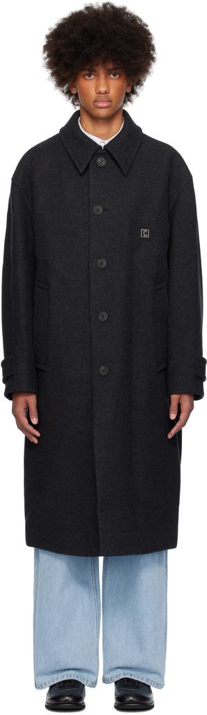ジャケット・アウター A.P.C. gray wool balmacaan coat Sites-Gant-US-Site