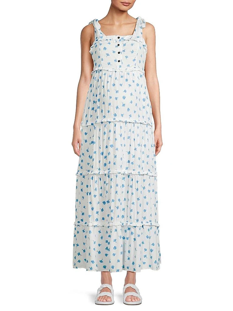 Nom Maternity Mara Floral Tiered Maxi Dress 3