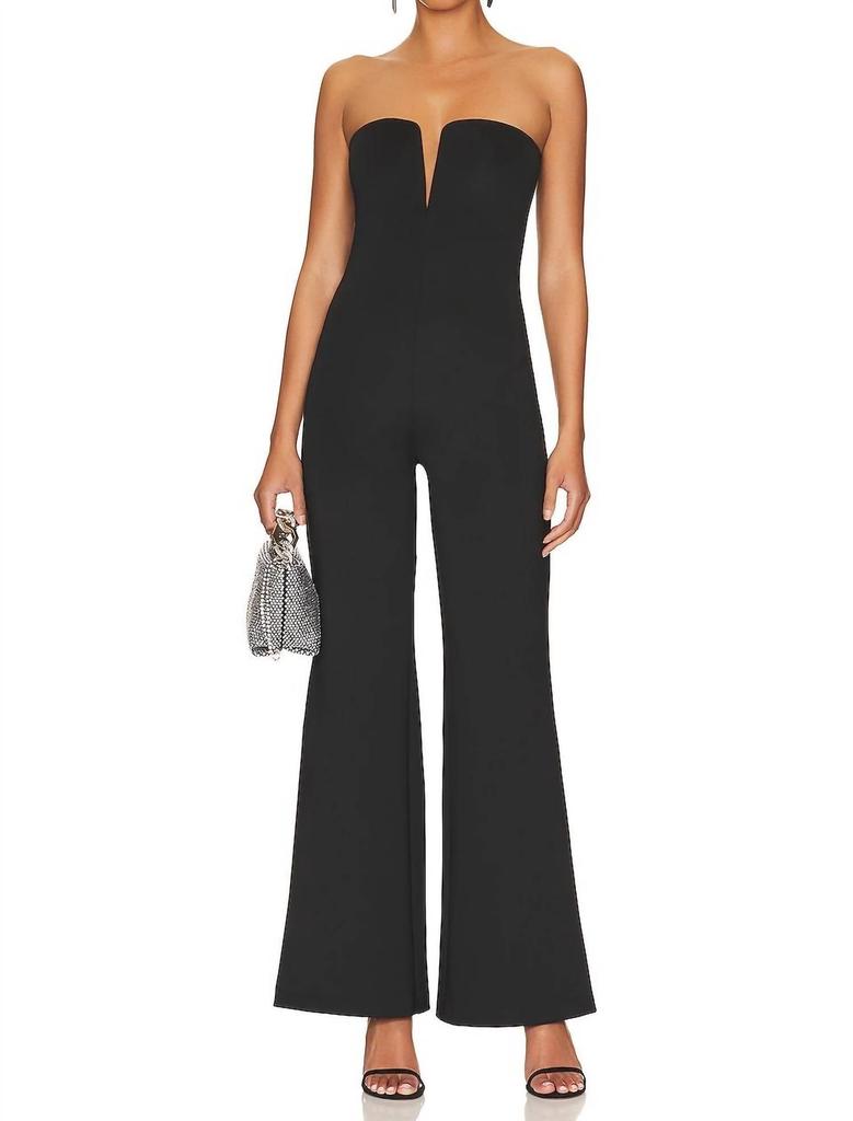 Good American Good American - Strapless V Scuba Jumpsuit