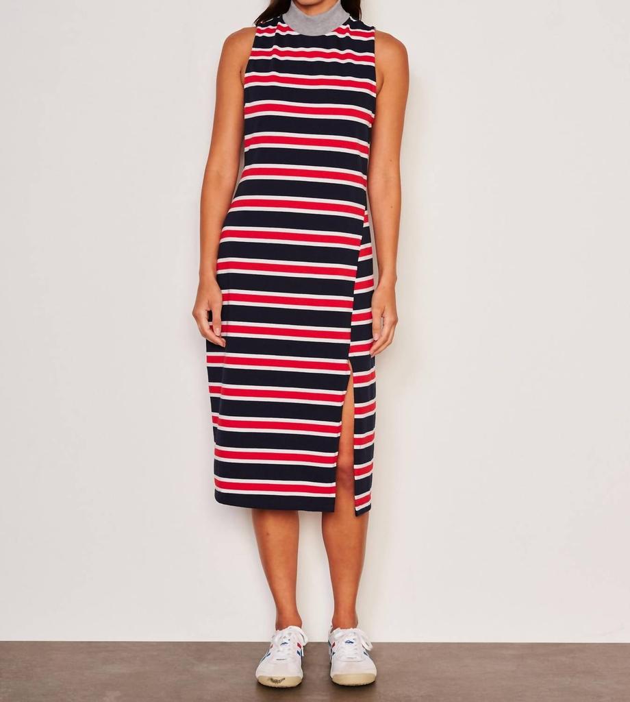 Sundry Sundry - Midi Mock Neck Sleeveless Dress