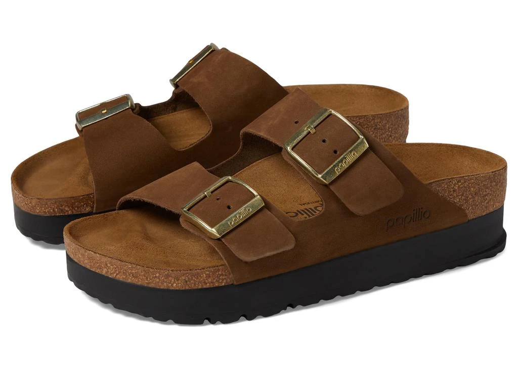 Birkenstock Papillio by Birkenstock Arizona Platform Sandal - Nubuck 1