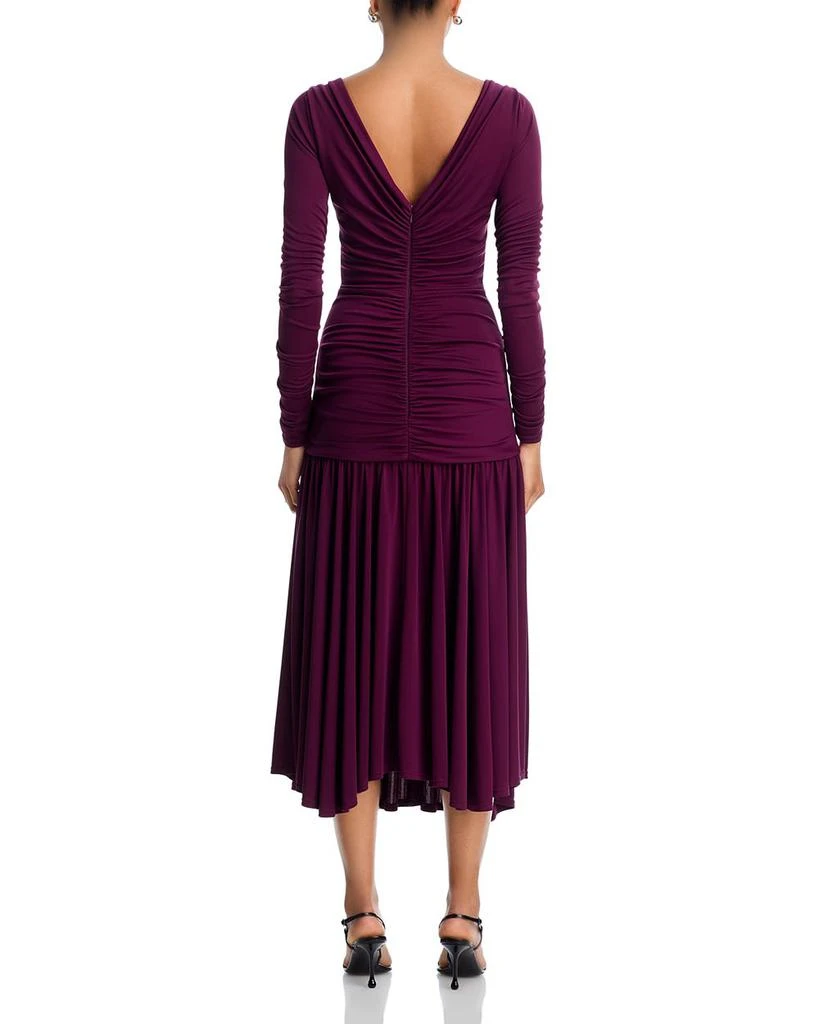Cinq à Sept Evedene Ruched Midi Dress 4