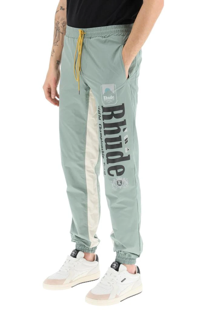 RHUDE bicolor 'senna flight' pants 4