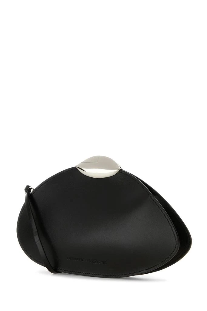 BENEDETTA BRUZZICHES Black leather Belle De Jour clutch 2