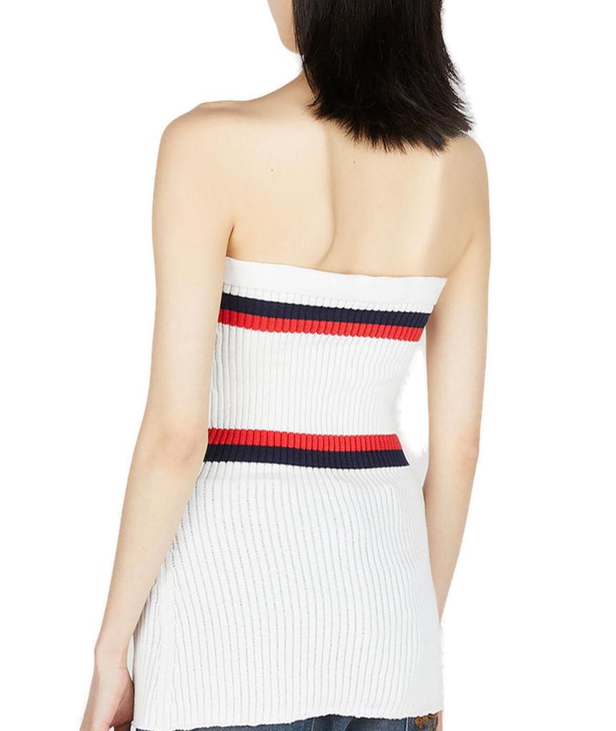Meryll Rogge Meryll Rogge Ribbed Stripe-Detail Bustier Top