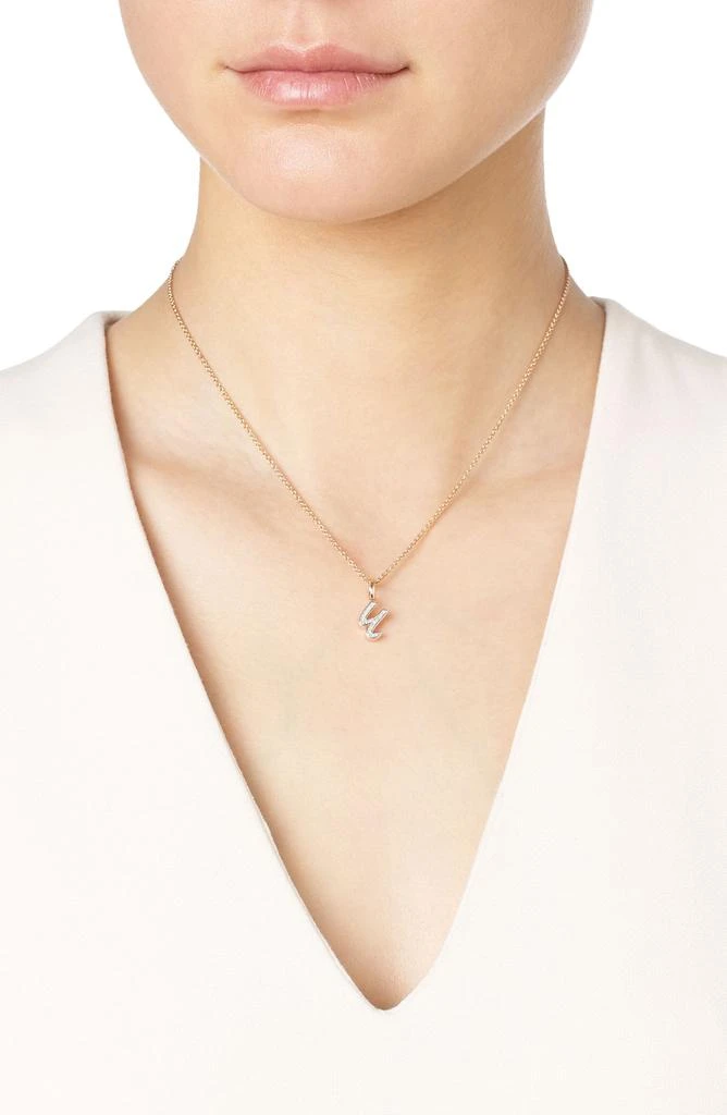 Monica Vinader Diamond Initial Pendant Charm 2