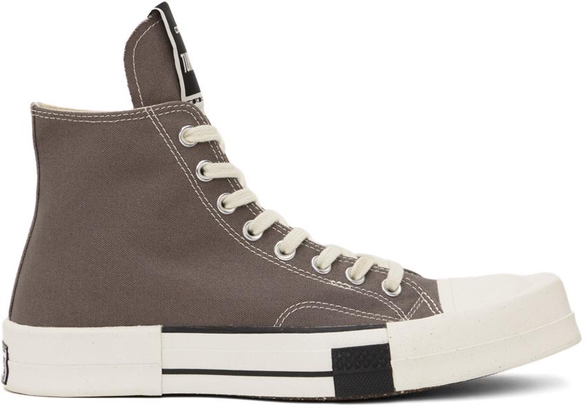 Rick Owens DRKSHDW Gray Converse Edition TURBODRK Chuck 70 Sneakers