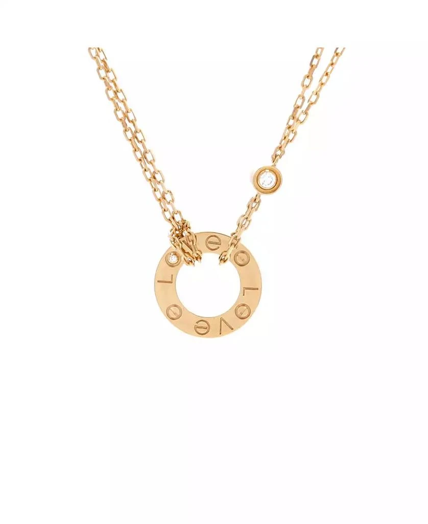 Cartier 2 Diamonds Love Pendant Necklace