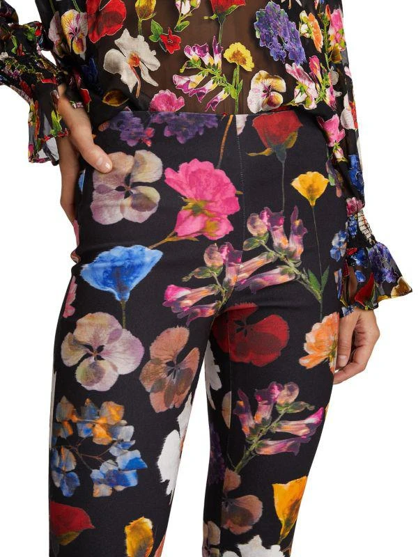 Alice + Olivia Floral Boot-Cut Pants 4