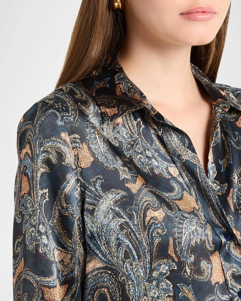 L
Agence Multi-Etched Paisley Dani Silk Blouse 5