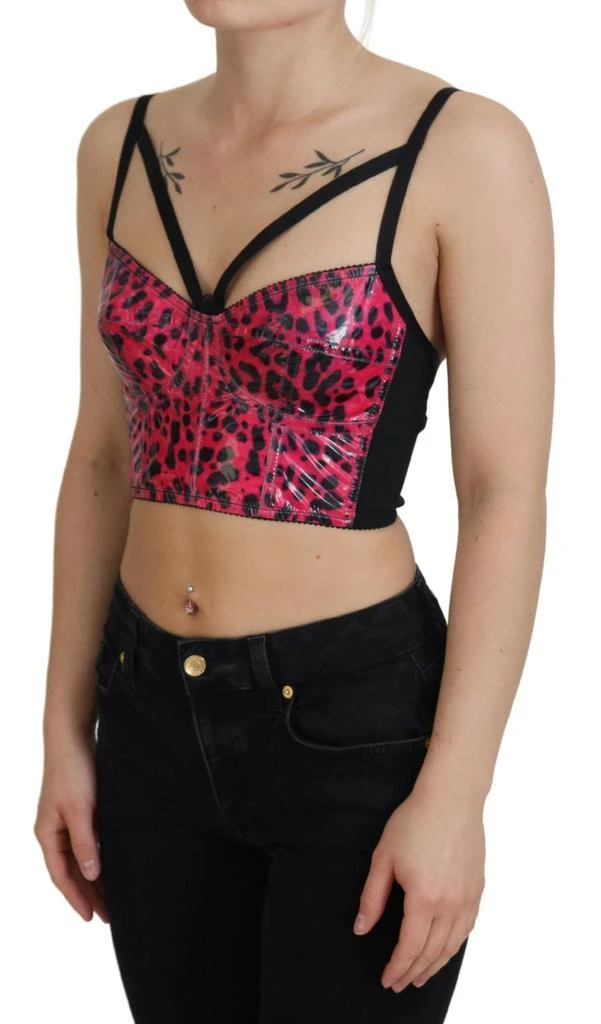 Dolce & Gabbana Leopard Print Bustier Corset Women's Top 2