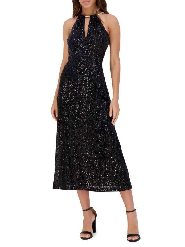 Kensie Surplice Sequin Mididress 1