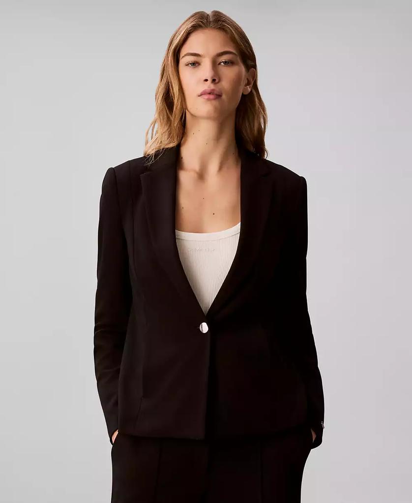 Calvin Klein Women
s Notch Lapel Classic Blazer